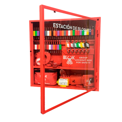 Gabinete Estacion De Bloqueo Hasta 60 Candados + Tarjetas Est-3050