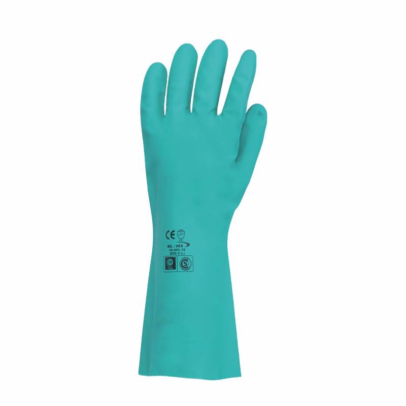 Guante Nitrilo Verde Bil-Vex Acrilo T/10 - 33Cm - 02-Anl-33