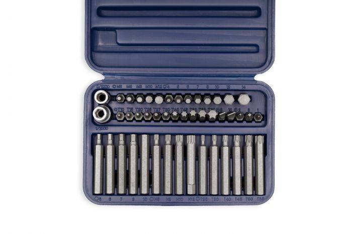 Juego De Puntas Surtidas Bremen 46 Pz - (Torx-Hex-Multi.) Enc.10Mm Cd.:4180