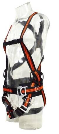 Arnes De Seguridad Eslingar A13A - 3 Argollas C/Prot. Lumbar En Cinta