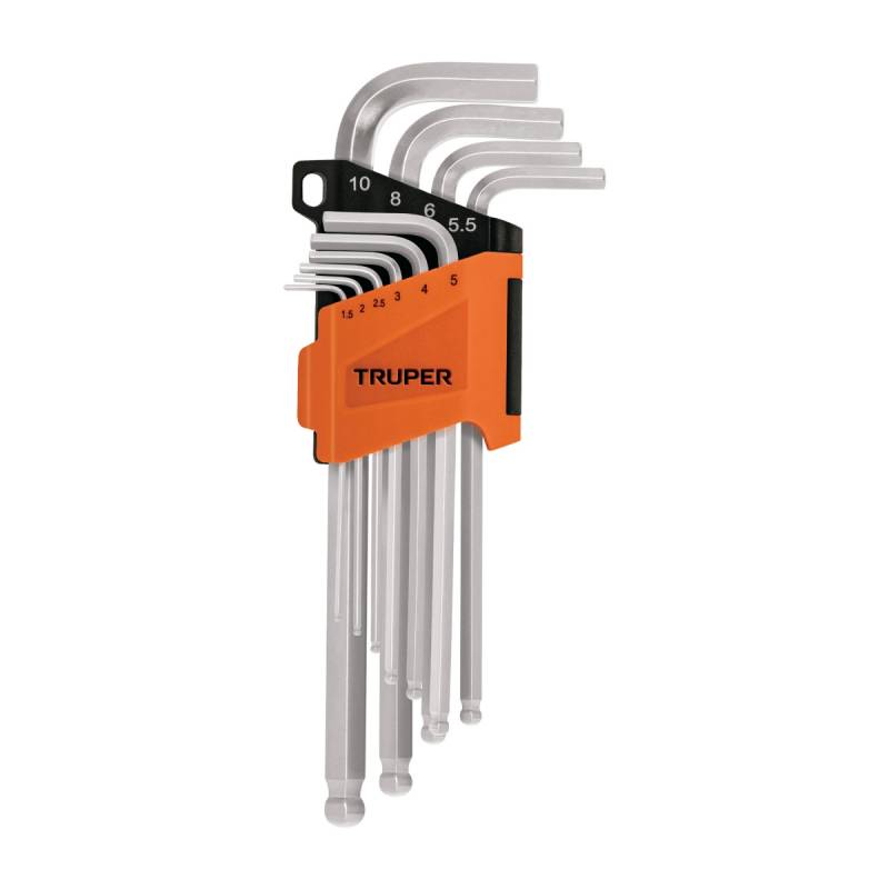 Juego De Llaves Allen Truper Cardanica 10 Pz (Mm) Cd.:13644