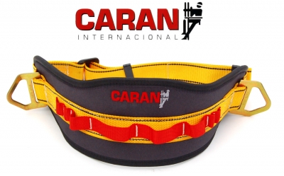 Cinturon Liniero De Sujecion Caran Cr 16 Argollas Lat./ Porta Herr. Y Prot. Lumbar