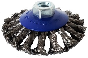 Cepillo Conico Trenzado Facsa 100 Mm P/Amoladora 2002