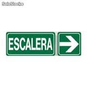 Cartel 89 140 X 410 Escalera Flecha Izquierda