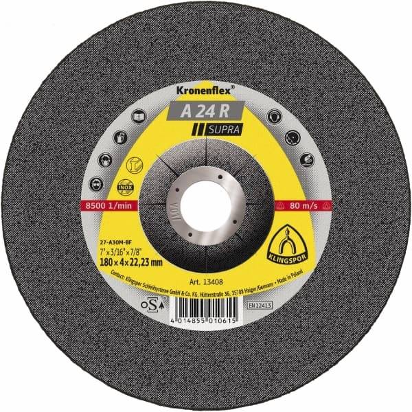 Disco De Desbaste Klingspor A 24 R Supra - 180 X 7Mm (7) Cd.:13413