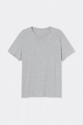 Remera Algodon Gris