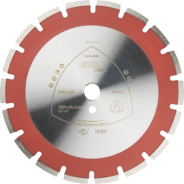 Disco De Corte Klingspor 14 - Diam. Seg. Øint. 25,4Mm P/ Hormigon Dt602B Supra Cd.:325088