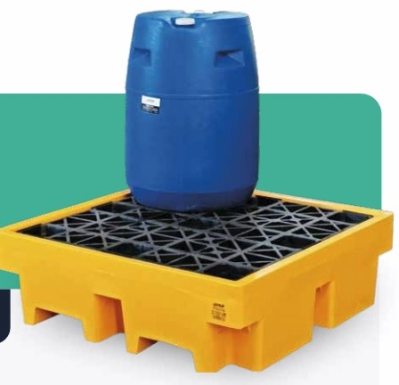Batea Antiderrame C/ Pallet Pbatea4 P/4 Tambores