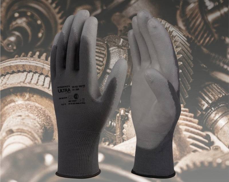 Guante Tactil Nitrilo Gris Ultra