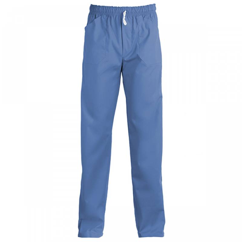 Pantalon Nautico Cintura Elast.celeste Clasica T.m Ipa5440