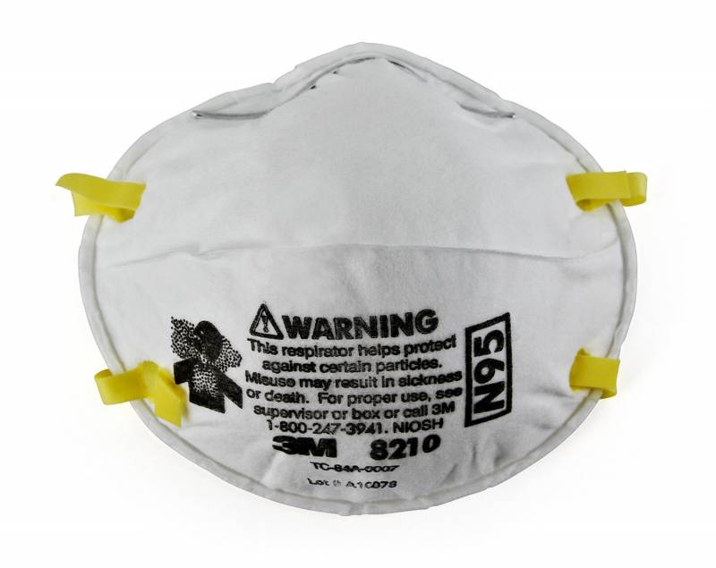 Respirador 3M 8210 N95 P/Polvo-Particulas