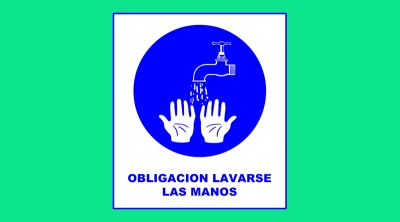 Cartel 72 300 X 400 Obligacion De Lavarse Las Manos