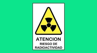 Cartel 180 190 X 270 Atencion Riesgo De Radioactividad
