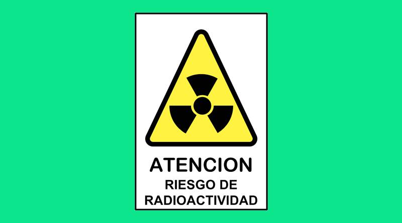 Cartel 180 190 X 270 Atencion Riesgo De Radioactividad