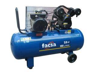 Compresor Facsa 100Lts 3Hp Transmision Correa 240Lts/Min