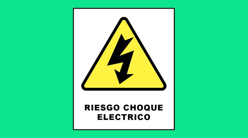 Calco 179 200 X 270 Peligro Riesgo De Electrocucion Grande