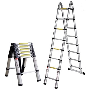Escalera Telescopica Aluminio 2 Hoj. Extensible Facsa 3,80 Mts 12Esc.