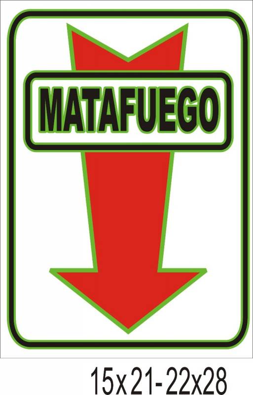 Cartel 104 220 X 260 Matafuego Fotolum