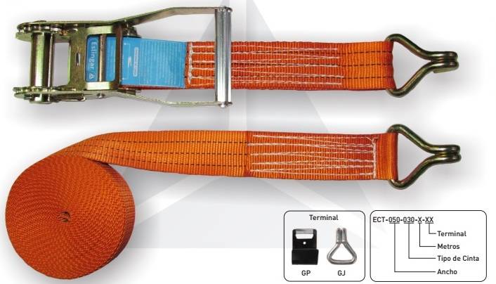 Criquet Tensor C/Cinta 50Mm. X 9Mts Gancho J (3Tn) Mod0309Gj