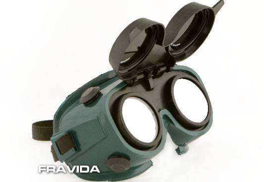 Antiparra Soldador C/Visor Rebatible 1745