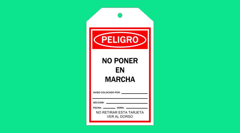 Tarjeta De Seguridad No Poner En Marcha
