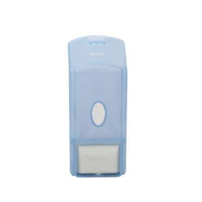 Dispenser Jabon Liquido Tapa Celeste Recargable C/Tecla Gris 10412