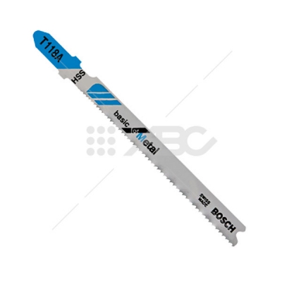 Hojas P/Sierra Caladora Bosch T118A Hss - Metal Set 5Pz.