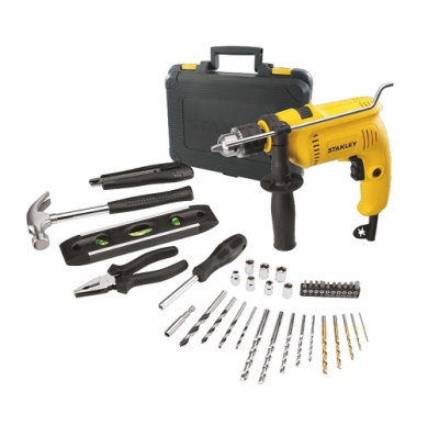 Taladro Stanley Sdh 600Ka 13Mm Percutor 600W + Kit Herramientas Y Maletin