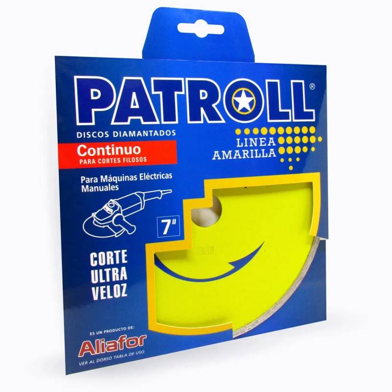 Disco De Corte Diam. Patroll Aliafor (4.3) Continuo Linea Amarilla Cd.:pyc-4.3  