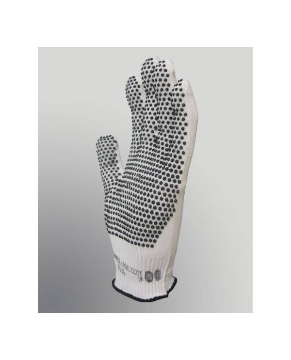 Guante Tactil Moteado Gamisol Poliamida Blanco T/8 1105