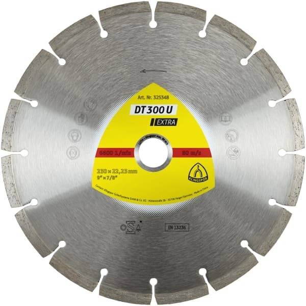 Disco De Corte Diam. Klingspor (7) Segmentado Cd.:dt300U Extra Cd.:325347  