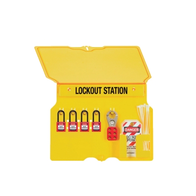 Gabinete Estacion De Bloqueo P/ 5 Candados + Tarjetas Est-3055