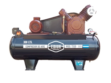 Compresor Ediva T550Bb 5,5Hp 300L 10Bar - A Piston