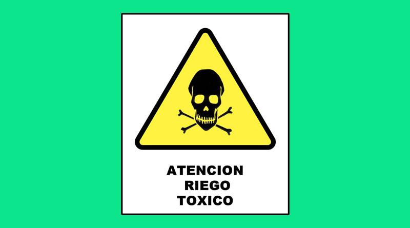 Cartel 24 400 X 450  Atencion Riesgo Toxico