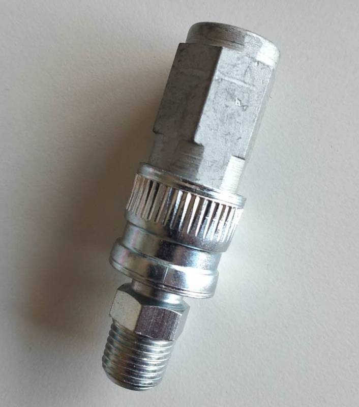 Acople Rapido Ent. Ros. Hem. 1/4 C/Racord Ros. Macho 1/4