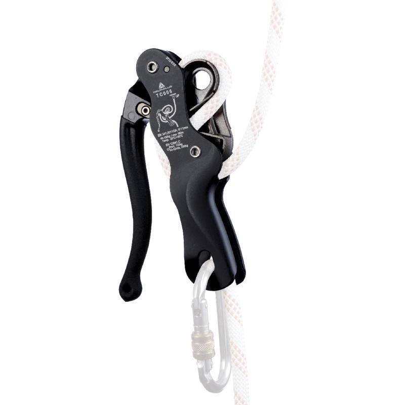 Descensor Autoblocante Tipo Doble Stop P/Soga De 10.5Mm Tc006