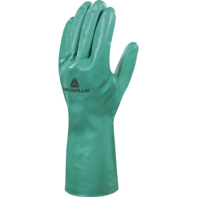 Guante Nitrilo Verde Flocado Ve801Ve