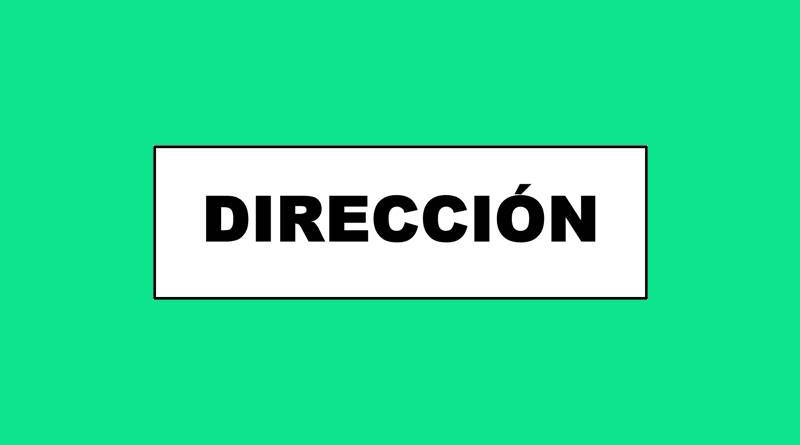 Cartel 78C 140 X 410 Direccion