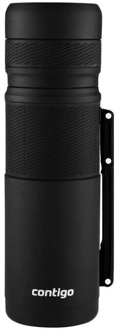 Termo Acero Inox. Negro C/Mango 1Lts Cd.:0897