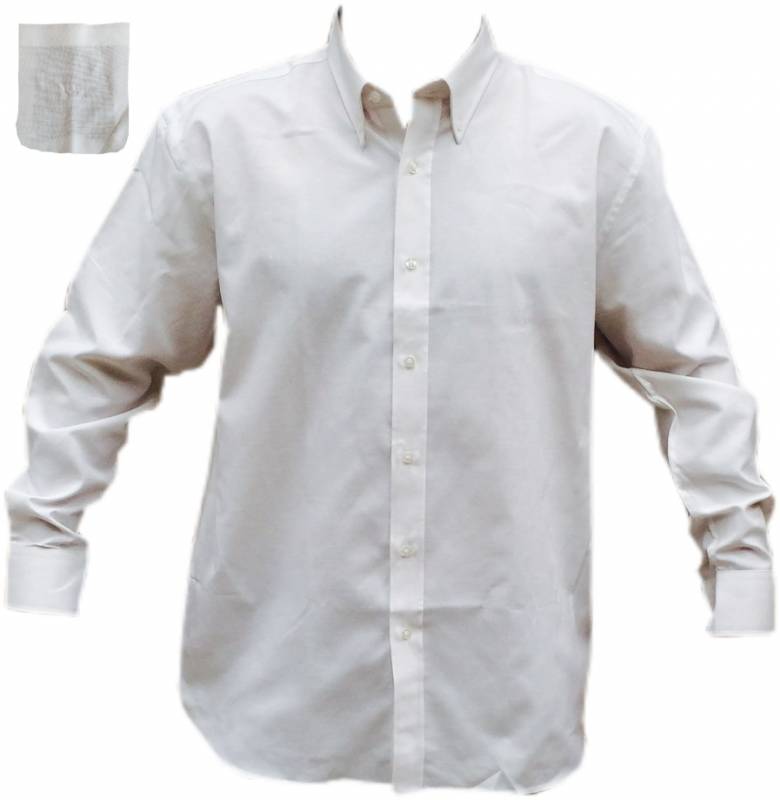 Camisa Oxford Hombre Blanca M/L