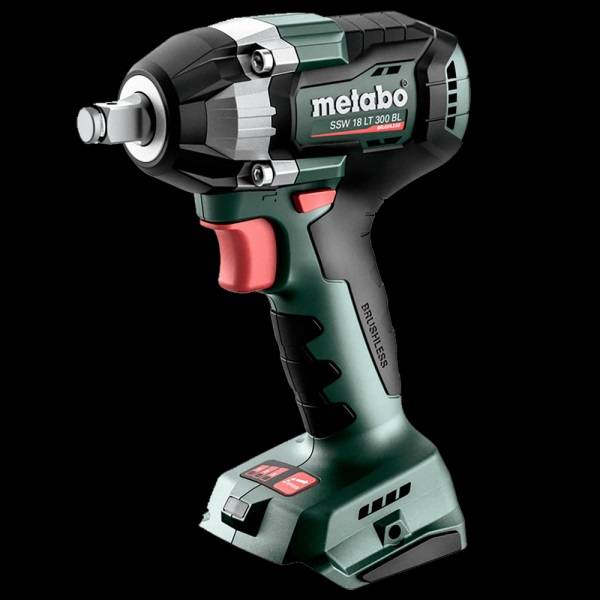 Atornillador De Impacto Metabo Ssw 18 Lt 300 Bl A Bateria 18V - Enc.1/2 Torque 300Nm
