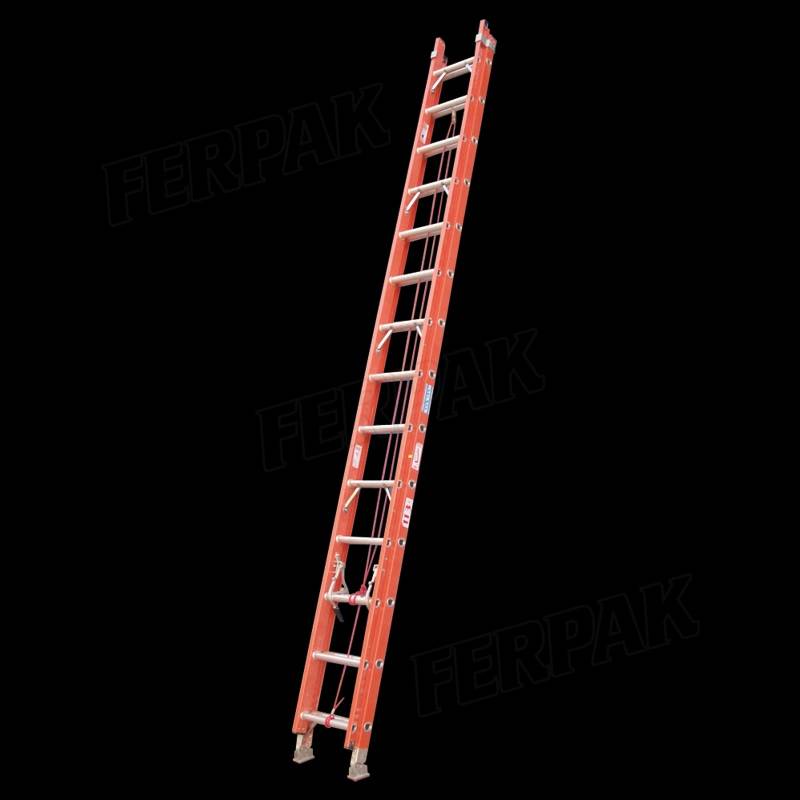 Escalera Diel. Extensible 24 Esc. C/Vaina 3,60 - 6,30Mts. Pe-6224 Ferpak
