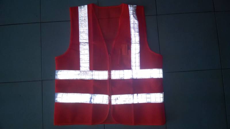 Chaleco Red Naranja Reflectivo C/Bolsillo Y Cierre Cd 250N