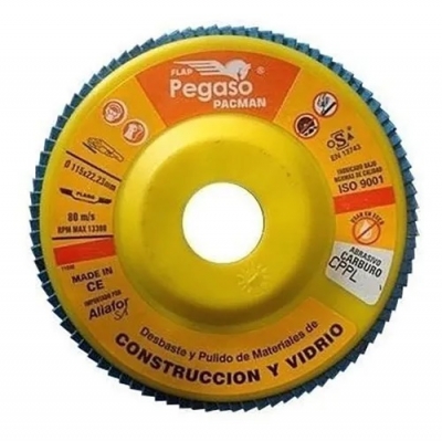 Disco Flap Pegaso Aliafor Linea Amar. Carburo Silicio 115Cppl40 - 115Mm (4 1/2