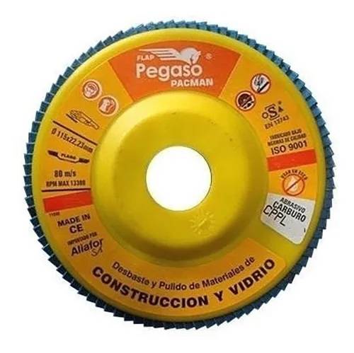 Disco Flap Pegaso Aliafor Linea Amar. Carburo Silicio 115Cppl40 - 115Mm (4 1/2) G.40