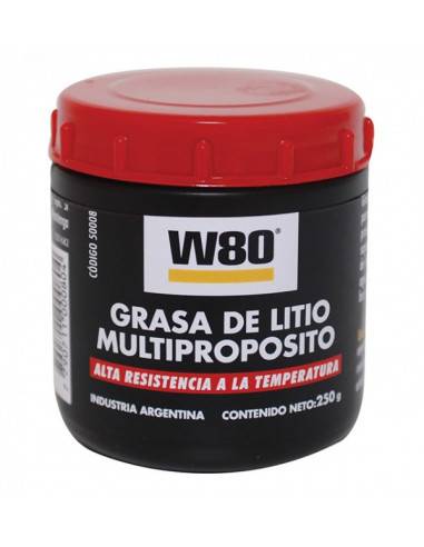 Grasa De Litio Multiproposito W80 250Gr