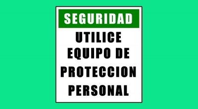 Cartel 44 400 X 450  Utilice Equipo De Proteccion Personal
