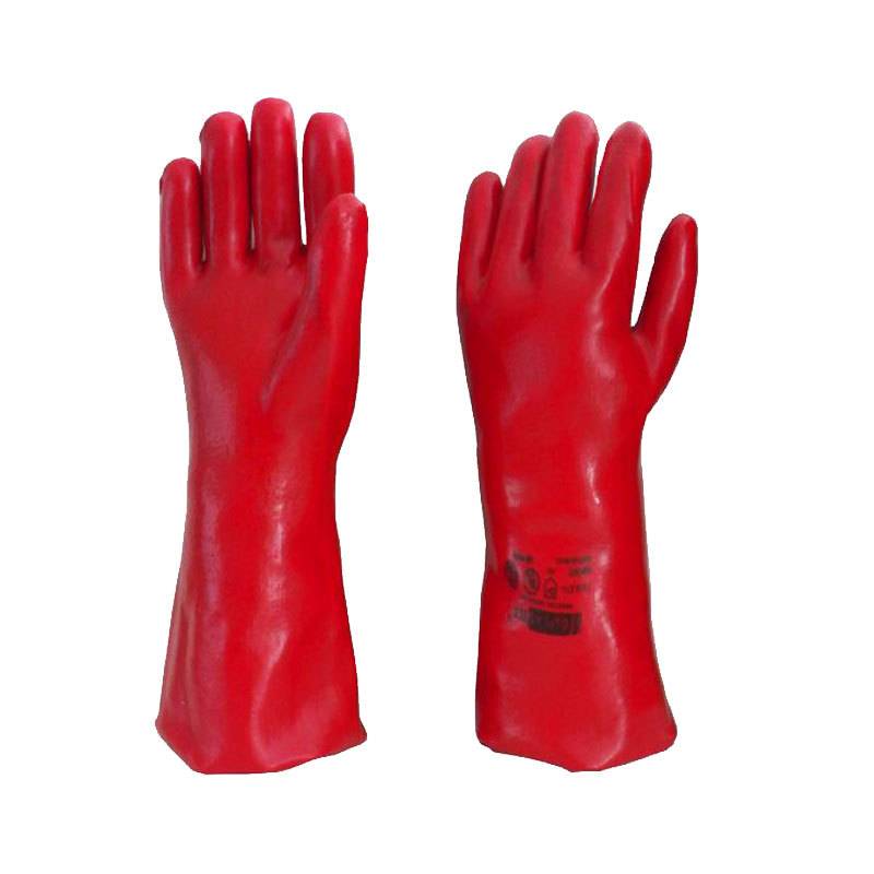 Guante Pvc Rojo 35 Cm Gp106-T10