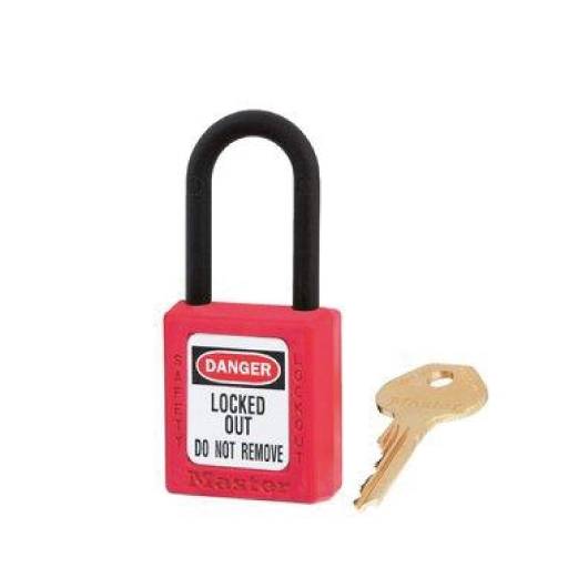 Candado De Bloqueo Plastico Rojo 38Mm S31Red