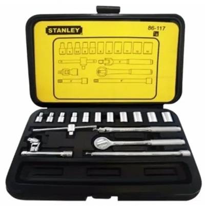 Juego De Bocallaves Metrica Stanley 18 Pz Enc. 1/4 86 117